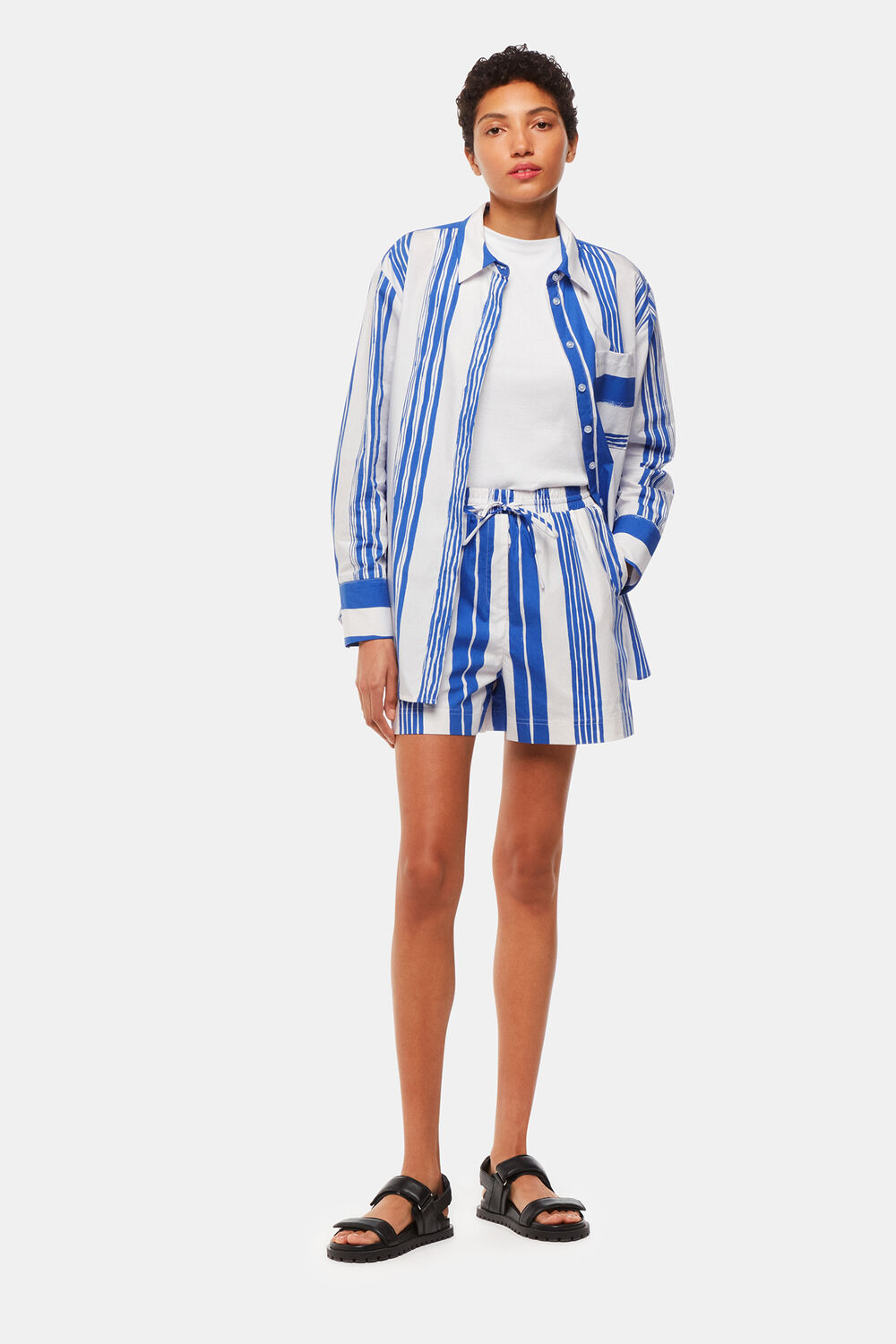 Painted Stripe Oversized Shirt
